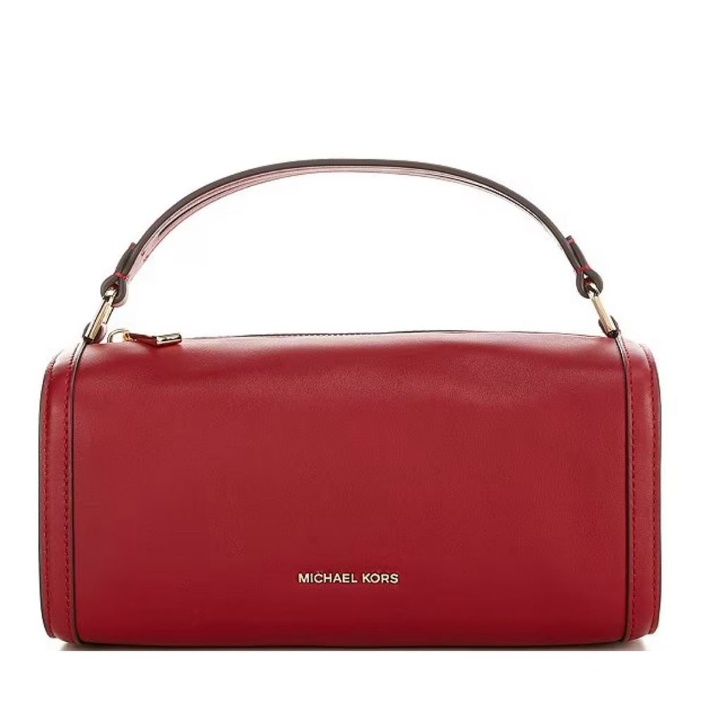 MICHAEL KORS LEATHER CROSSBODY BAG.